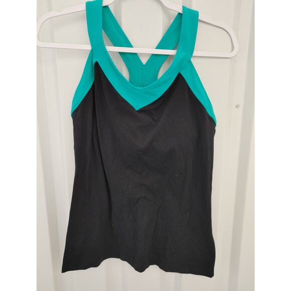 Lucy Racerback Tank Shelf Bra Medium Gym Yoga - Picture 1 of 4